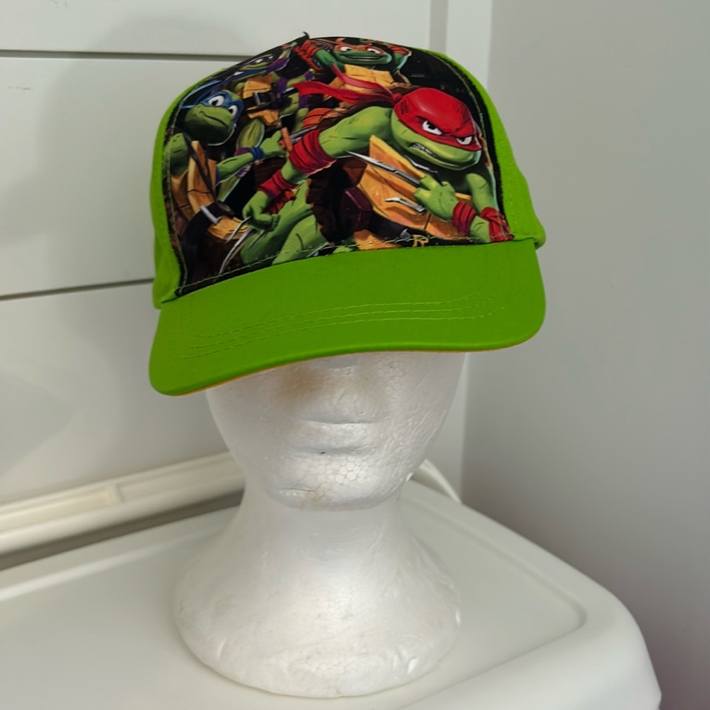 -Kids Neon Green TMNT  Novelty Trucker Cap NWT